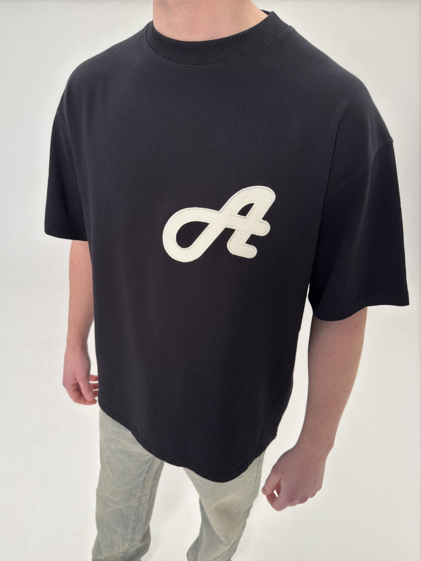 Initial Logo Black T-Shirt