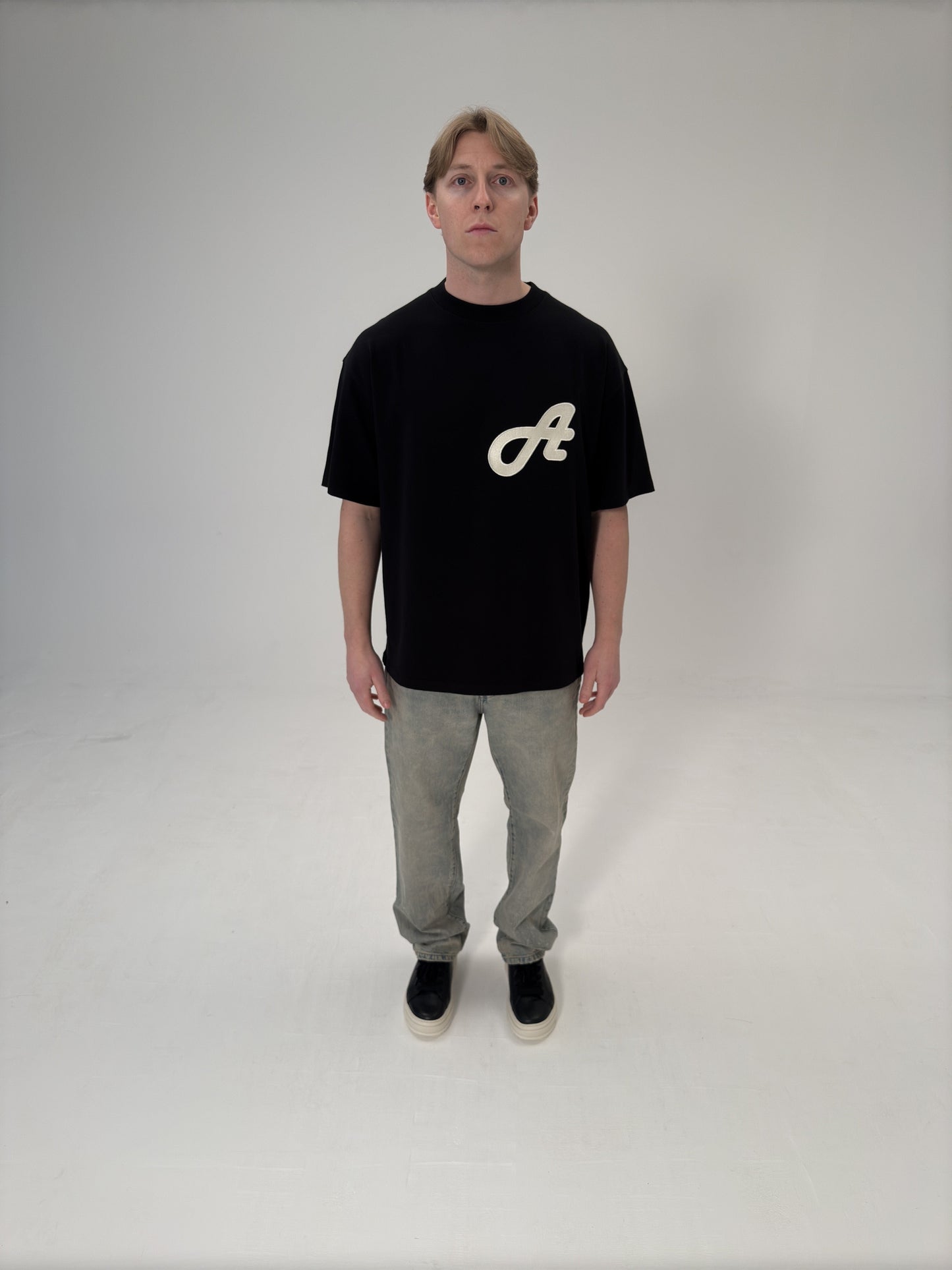Initial Logo Black T-Shirt