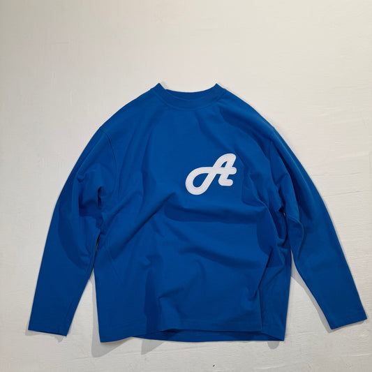 Initial Logo Cobalt Blue Long Sleeved T-Shirt