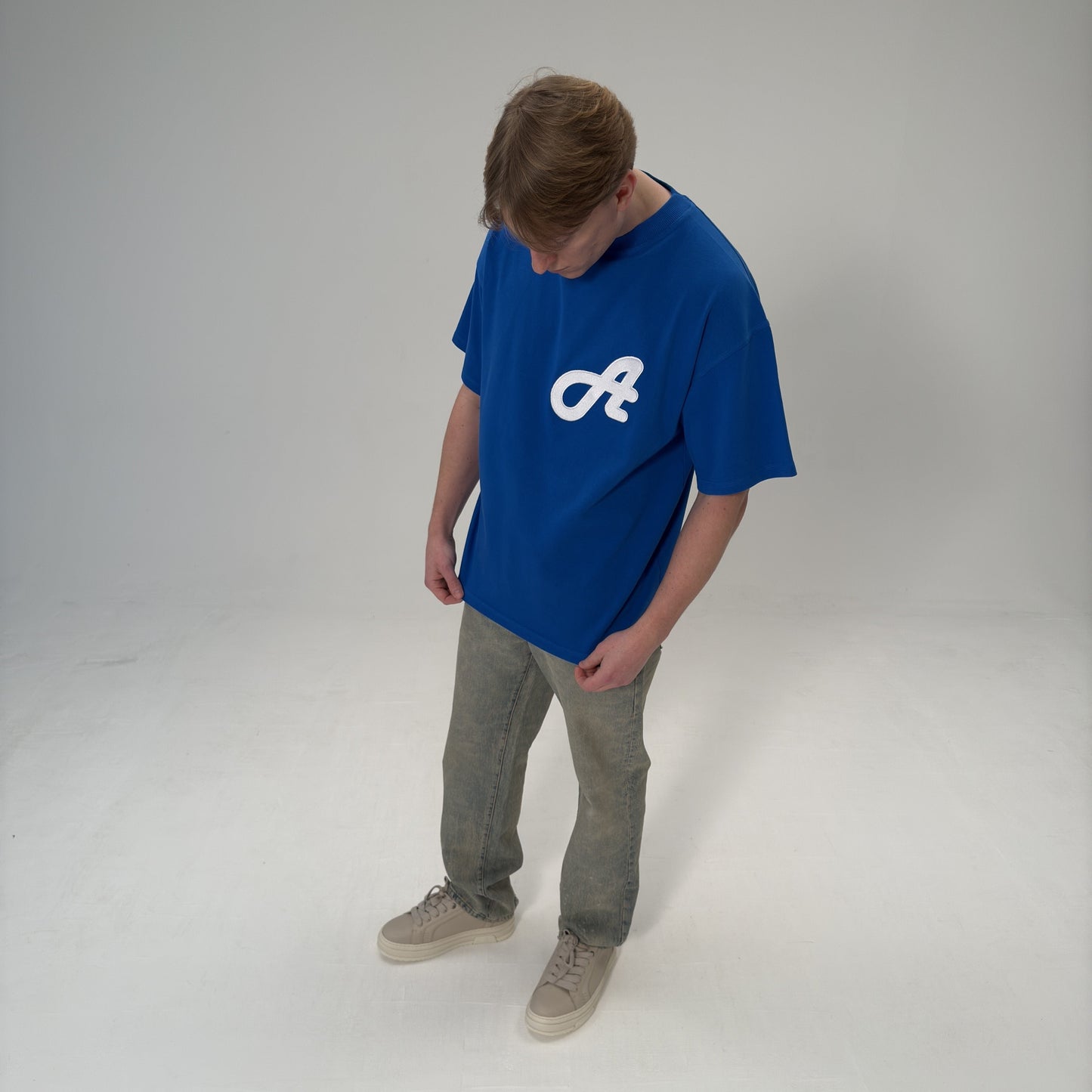 Initial Logo Cobalt Blue T-Shirt
