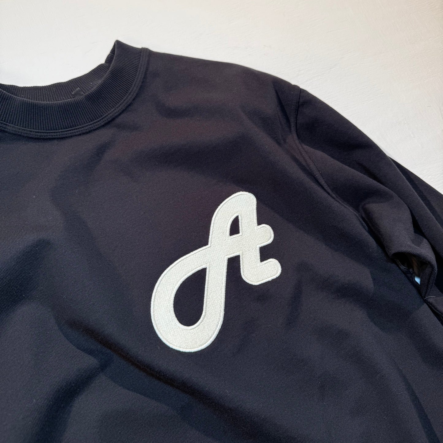 Initial Logo Black Long Sleeved T-Shirt