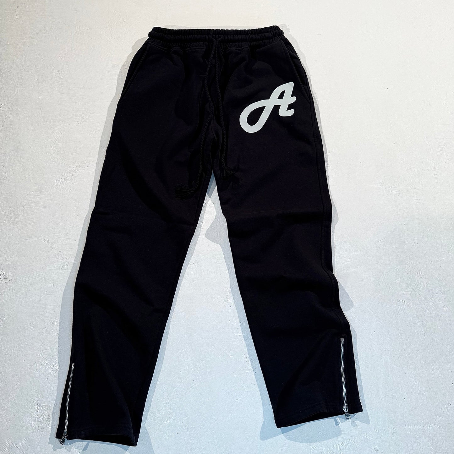 Black Zip Sweatpants