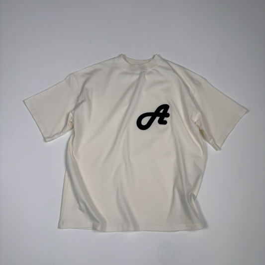 Initial Logo Ecru T-Shirt