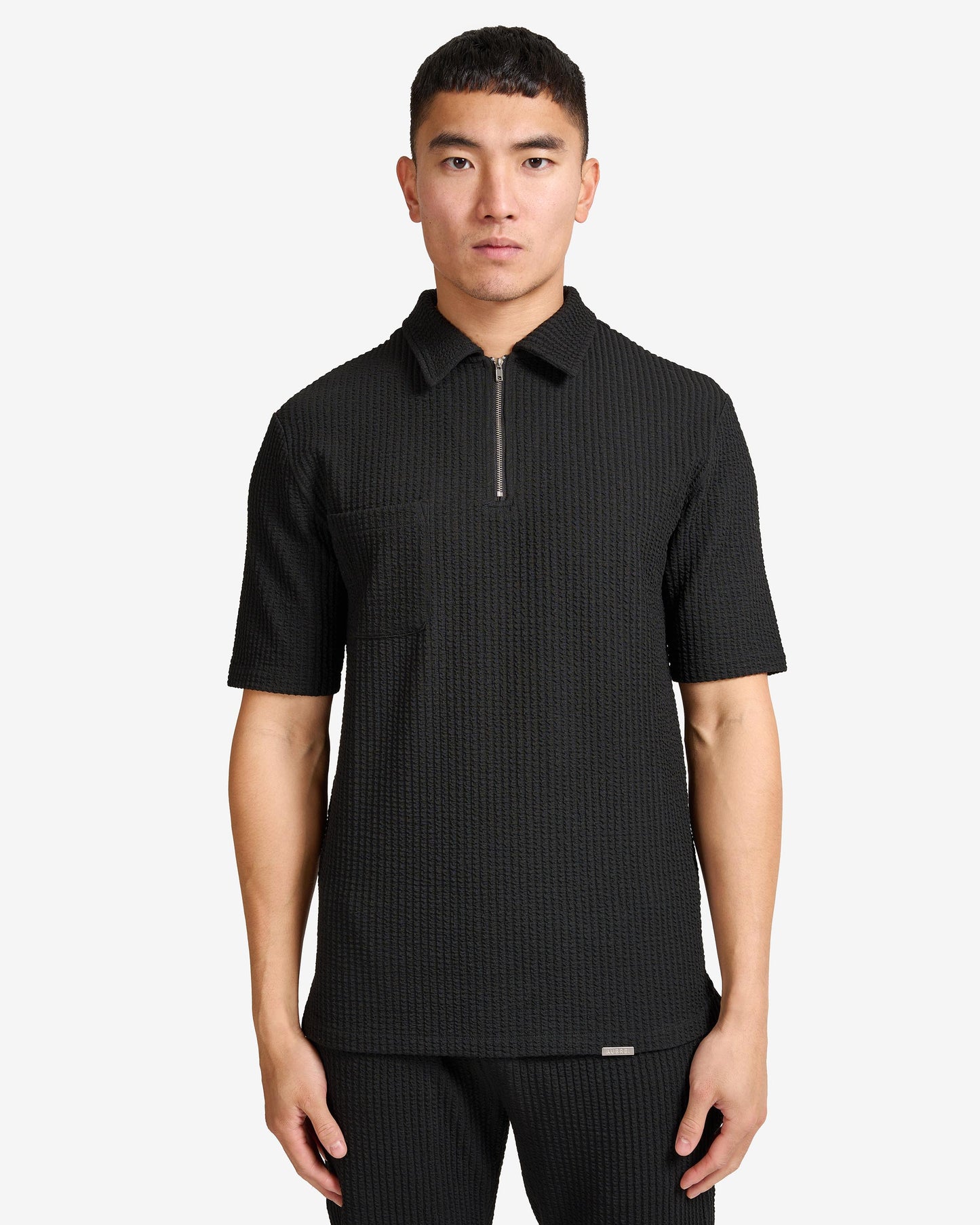 Pleated Polo Shirt