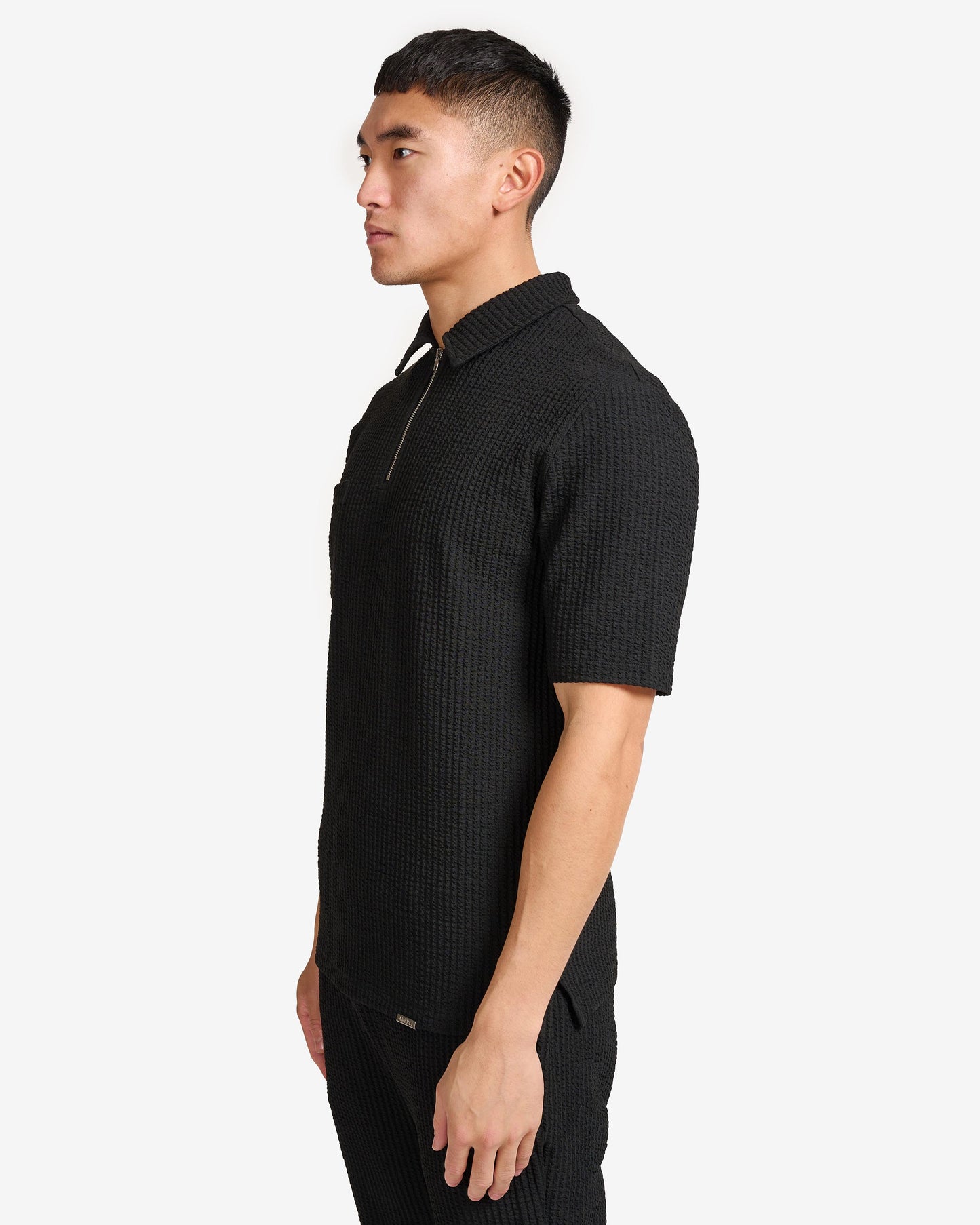 Pleated Polo Shirt