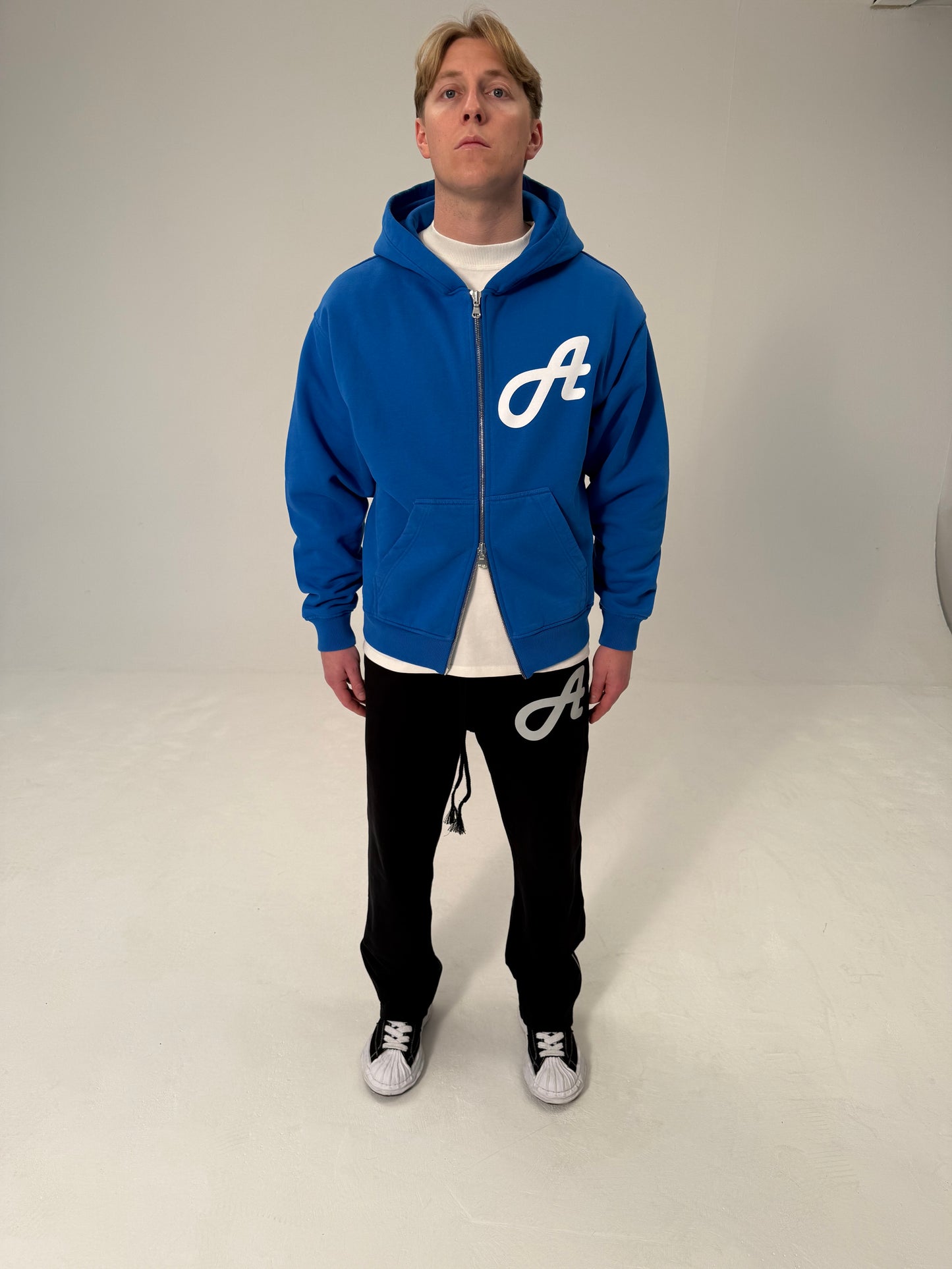 Cobalt Blue Zip Hoodie