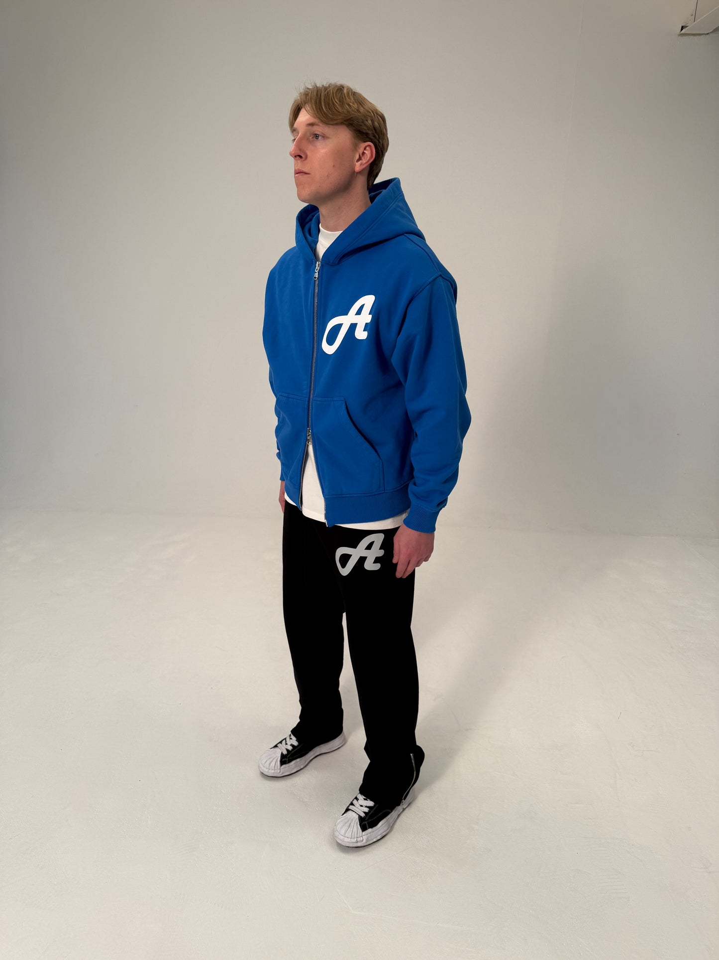 Cobalt Blue Zip Hoodie